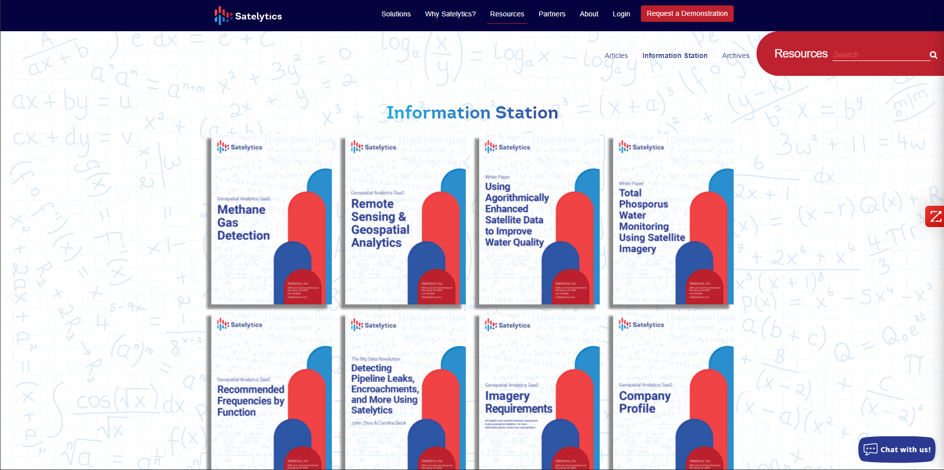 Information Station on the Satelytics website.