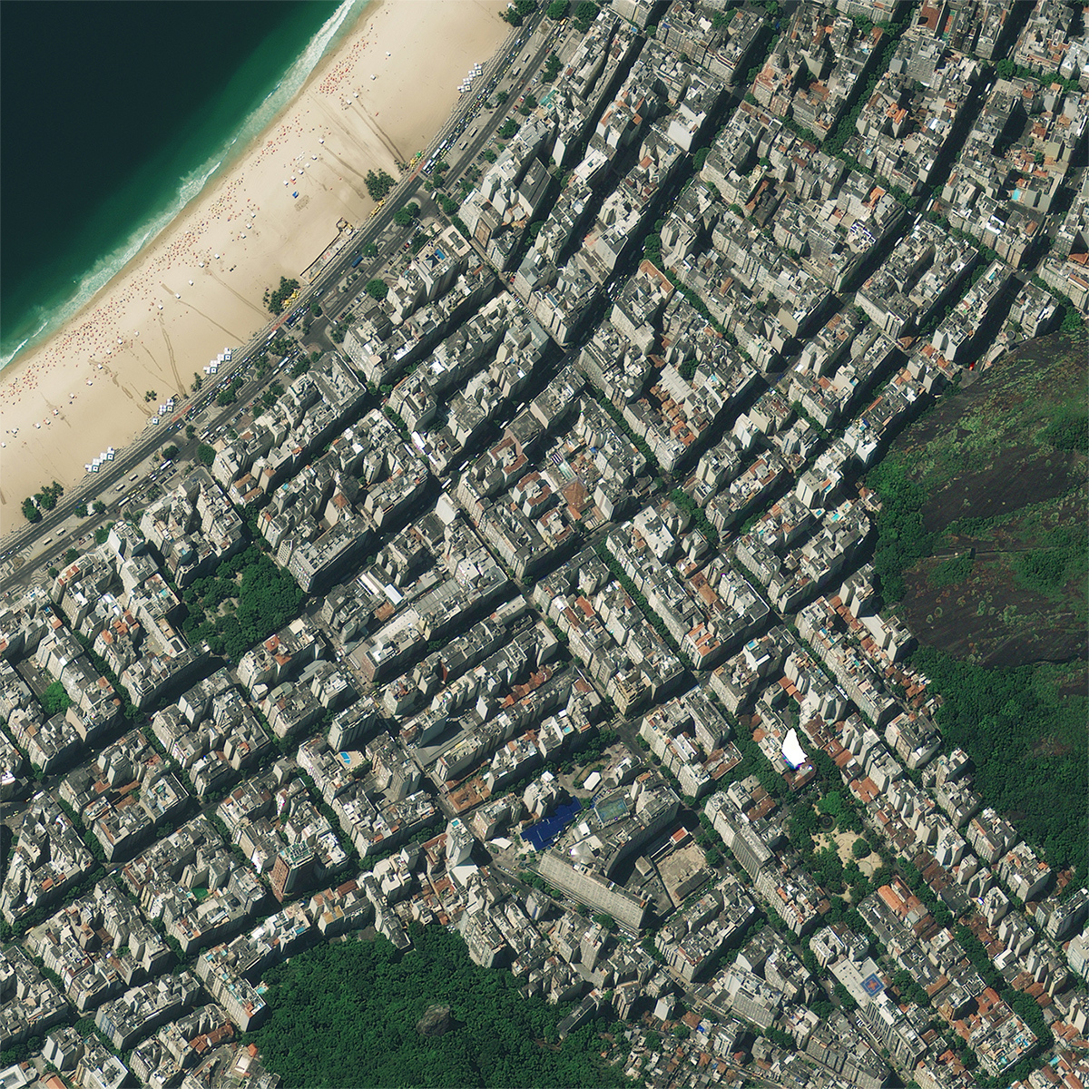 Green infrastructure projects are easily identifiable from satellite data.